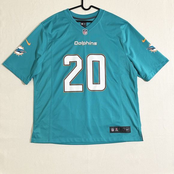 Nike Reshad Jones Miami Dolphins Mens On Field White Jersey Size XL NFL - Picture 1 of 15